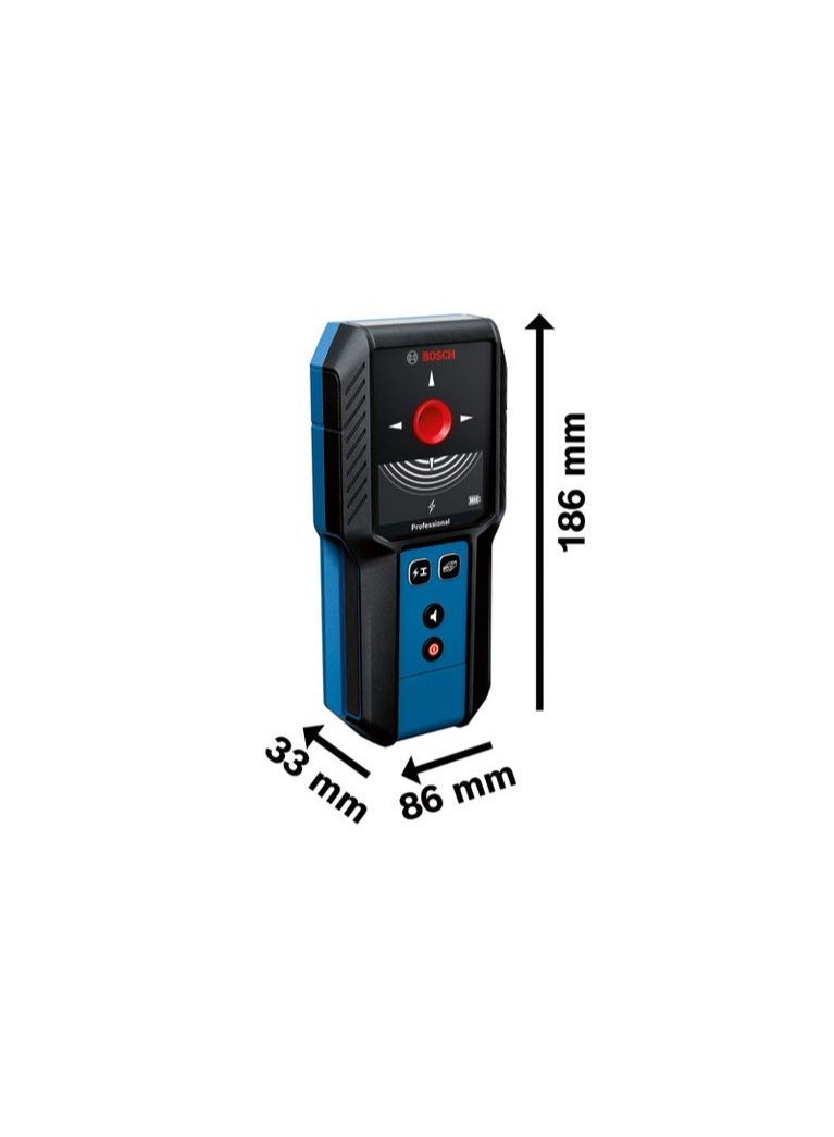 BOSCH GMS 120-27 Wall Scanner and Stud Finder, Detects Wood, Metal, and Live Wires Behind Your Wall  12 cm deep - Image 2